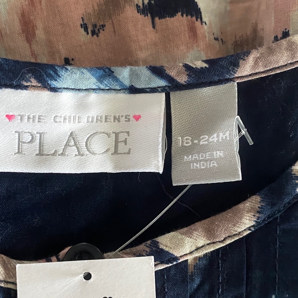 Children’s Place Floral Blouse 18/24 months - Picture 2 of 2